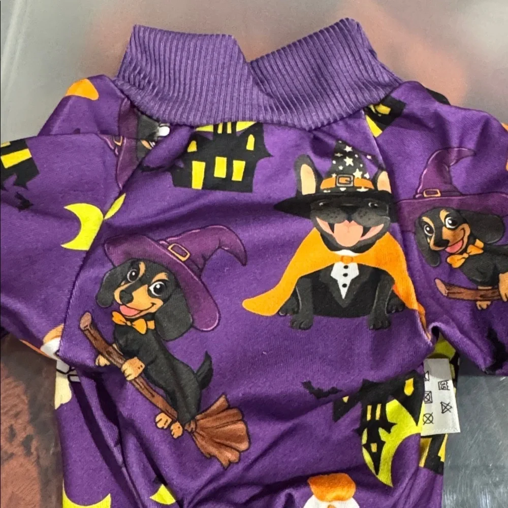 Halloween dog outfits set of 3 XS NEW Purple Orange & Black spooky cute